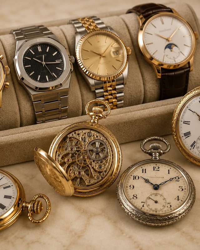 Klassische Armband- und Taschenuhren